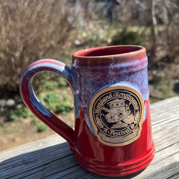 2015 Maryland Renaissance Festival Mug Handmade In USA Grey Fox Pottery Ceramic - Picture 14 of 16